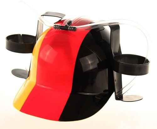 3 x Trinkhelm Deutschland Party Karneval Bierhelm Saufhelm Fanartikel WM EM