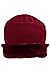 Burgundy Plush Fur Trim Fleece 3 Piece Hat Scarf & Glove Set