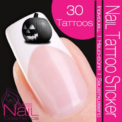 Nail Tattoo Sticker Halloween - Pumpkin / Face