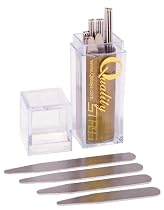 24 Metal Collar Stays in a Clear Plastic Box - 4 Sizes