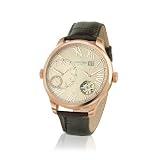 Forzieri Mens Rose Gold Plated Automatic Dual-Time Watch by Forzieri