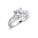 Classic Diamante Costume Jewellery Fashion Ring. Medium, letter N, 17mm