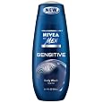 Nivea For Men Sensitive Hair and Body Wash, 16.9-Ounce Bottle (Pack of 3)