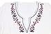 Yonala Women Vintage Flower Embroidery Drawstring Beach Dress Swimsuit Cover Up