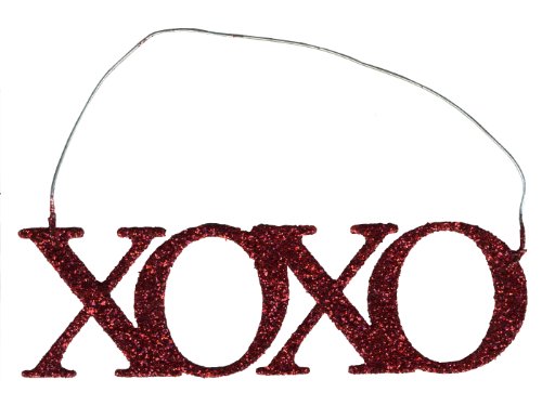 PBK Tin Metal Miniature Ornament – Valentines XOXO Hugs & Kisses #9299