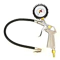 Pistol-Grip Tire Air Inflator Gun with Extra-Large Gauge - 16