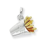 Sterling Silver Enameled French Fry Charm