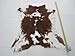 rodeo Brown and White Cowhide Calf Skin Rug
