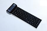 CHINFAI Silikon Smart Bluetooth wireless Tastatur f�r Apple iPhone 4 (deutsches Layout, schwarz)
