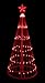 NorthLight 4 ft. Red LED Light Show Cone Christmas Tree Lighted Yard Art Decoration