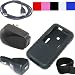  : (6 in 1 Package 5 Color Available) Sumac Brand Silicone Skin for Sony Walkman Nwz-s615 S616 S618 S716 S718 + Screen Protector + Workout Armband + Removable Betlclip + Car Charger Adapter + Travel Charger Adpater + USB Data Cable for Sony Walkman