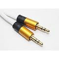 HD Zone's 3.5mm Stereo Jack Plug to 3.5mm Stereo Jack Plug - AUX-IN 24k Gold input lead wire cable 3.5mm to 3.5mm jack for iPod, iPhone 3G, 3GS, 4G mp3 players and car stereo (2m/6.4ft)