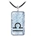 Holly Lynn Silver Libra Zodiac Dichroic Glass Necklace