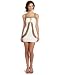XOXO Juniors Colorblock Rouched Club Dress, White, Large
