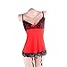 Sexy Women's Charming Lingerie Black Lace Underwear Sleepwear + G-string Suit