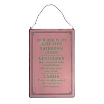 Ladies and Gentlemen Vintage Style Metal Wall Sign