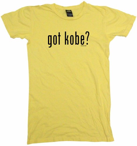 got kobe? Women's Tee Shirt Large-Yellow Babydoll (petite fit)