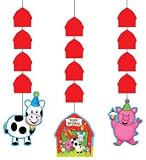 Barn Yard Bash Hanging 36-Inch Cut-Outs 3 Per Pack