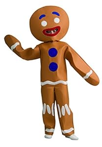 Shrek Child's Costume And Mask, Gingerbread Man Costume-Medium