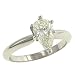 1.34cttw Pear Shape Diamond Solitaire Ring Egl E-F/vs1