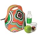 Built Gourmet Getaway Lunch Tote, French Bull Rainbow Flower Pattern