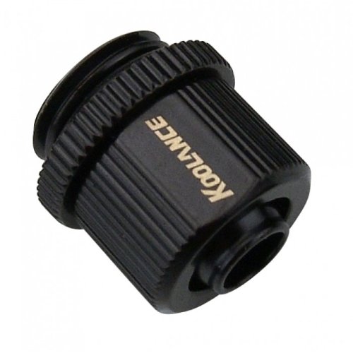 Koolance Nozzle Single Black Compression [06mm ID x 10mm OD Clamp] - NZL-V06-BK