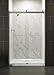 KOHLER K-706014-L-SH Levity Bypass Shower Door with Towel Bar and 3/8-Inch Crystal Clear Glass in Bright Silver