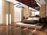 Wallmonkeys Peel and Stick Wall Decals - Interior of a Bedroom - 48