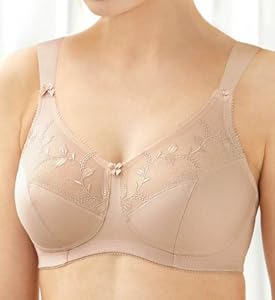 Glamorise Women's Plus-Size Soft Shoulders Minimizer Bra, Cafe, 40G