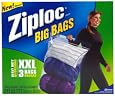 Ziploc Big Bag Double Zipper, XX-Large, 3-Count
