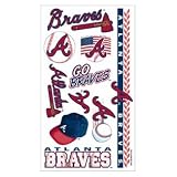 Atlanta Braves Temporary Body Tattoos 3 Pack