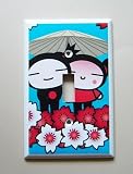 New Pucca & Garu In Love Decorative Light Switch Plate Switchplate
