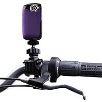 Bicycle Handlebar Camera & Camcorder Mount for Flip MinoHD and UltraHD , Kodak PlaySport , Sony Bloggie , Vivitar , GE DV1 , Toshiba Camileo Pocket Video Camcorders - by USA Gear