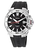 Pulsar Men's PAR143 Kinetic Black Poly Urethane Strap Stainless-Steel Case Black Dial Transparent Case Back Watch