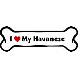 Imagine This Bone Car Magnet, I Love My Havanese, 2-Inch by 7-Inch