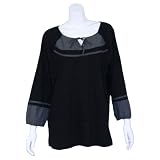 JASON MAXWELL: Plus Size Peasant Top (3 Color Options)