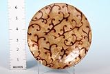 Decorated Gold Leaf Capiz Plate 15cm (849008)