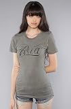RVCA The RVCA Cursive Tee in Forest Night,T-shirts for Women