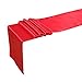 Ling's moment Red Satin Table Runner for Weddings, 12x108 Inch, Pack of 10