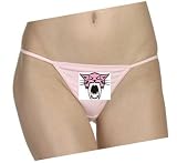 SnowGirl Women Pink Bikini Thongs Snowboarding Snowmobile Clothing, large, Pink Panther Logo