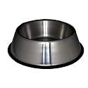 Chromstahlnapf 1,9l rutschtfest m. Gummi rostfrei F