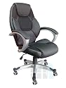 CHEFSESSEL VALENCIA BUEROSTUHL DREHSTUHL PU LEDER NEU 15
