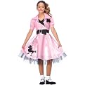 Kids' Sock Hop Diva Costume - Pink