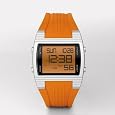 Fossil Digital Orange Crystal Dial Watch