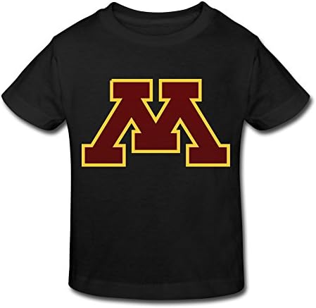 HEJX Toddler Kids Funny Minnesota Golden Gophers T Shirts Black Age 3 Toddler