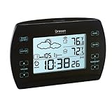 Oregon Scientific Touch-Control AM/FM Weather Clock - Black