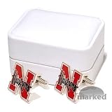 Nebraska Cornhuskers NCAA Logo'd Executive Cufflinks w/ Jewelry Box (1 Pair)