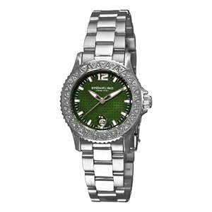 Stuhrling Original Women's 162A1.111188 Water Sports Regatta La Femme Swiss Quartz Diamond Mother-of-Pearl Date Stainles Steel Watch (Watch) 
