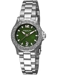 Stuhrling Original Womens 162A1.111188 Water Sports Regatta La Femme Swiss Quartz Diamond Mother-of-Pearl Date Stainles Steel Watch