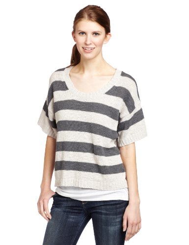French Connection Women's Linen Stripe Knit Sweater